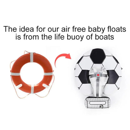 Bouée pour bébé avec motif de ballon de football
