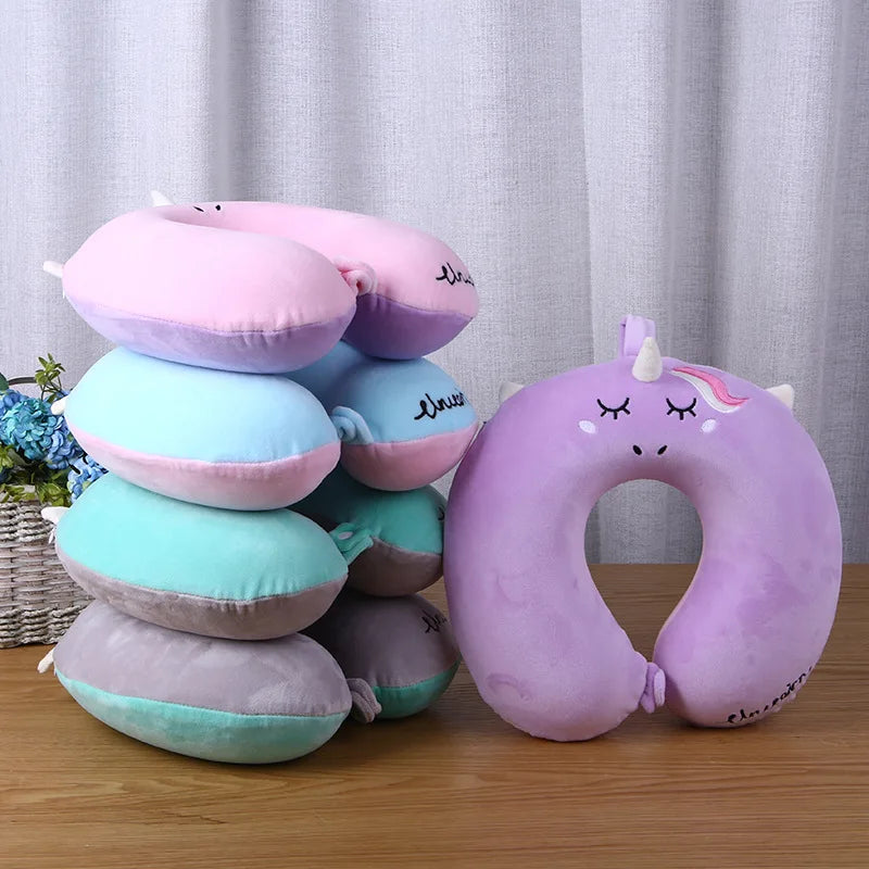 Oreiller licorne en forme de U