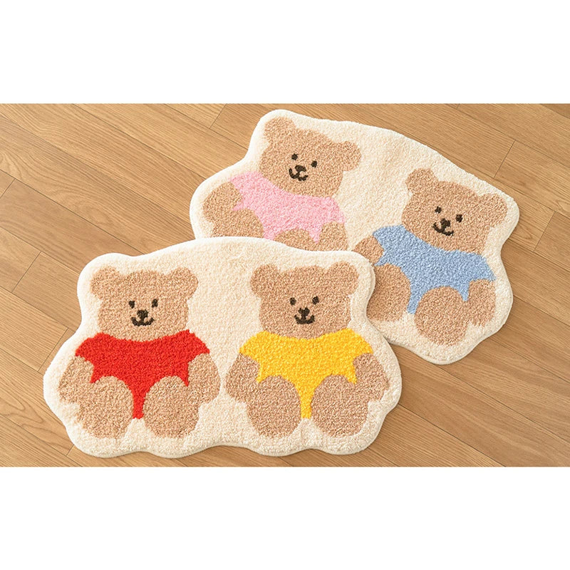 Tapis de sol bébé avec deux petits oursons mignons