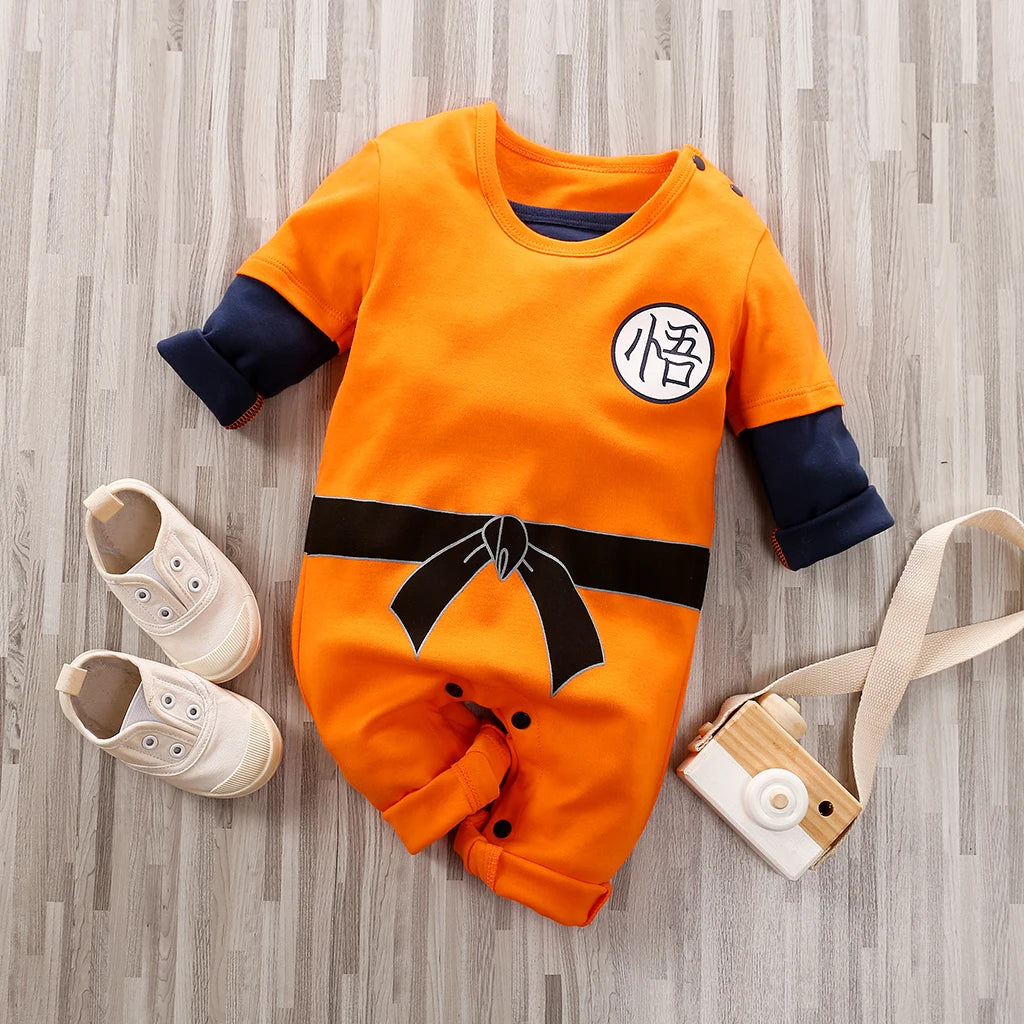 Grenouillère de style DBZ pour bébé