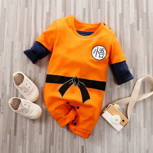 Grenouillère de style DBZ pour bébé