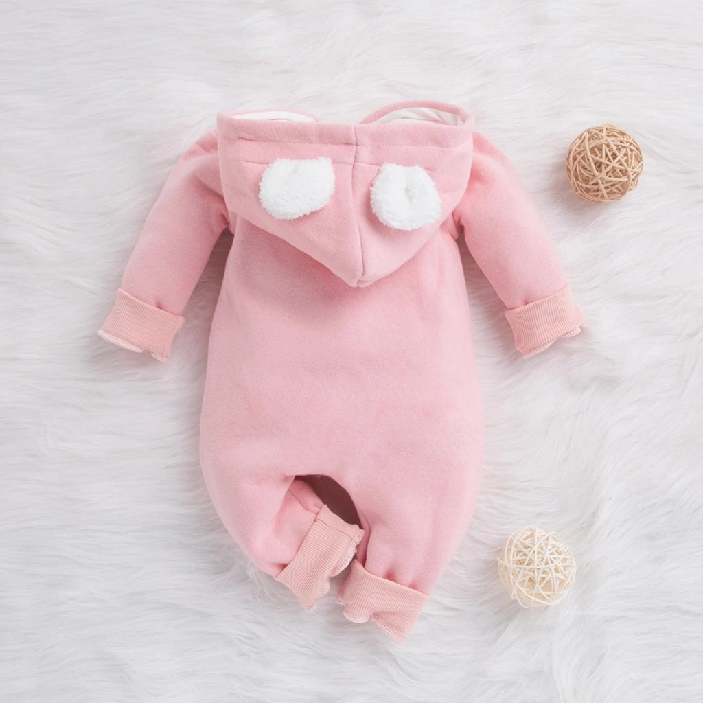 Grenouillère à capuche pour bébé