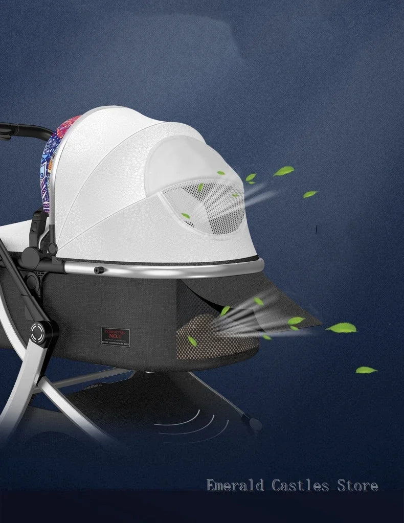 Poussette haute pour bébé