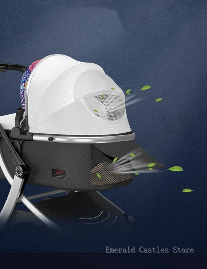 Poussette haute pour bébé