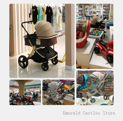 Poussette haute pour bébé