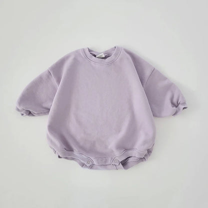 Barboteuse courte style sweat pour bébé