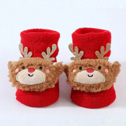 Chaussettes Père Noël en coton pour enfants