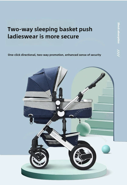 Poussette 3-en-1 moderne pour bébé