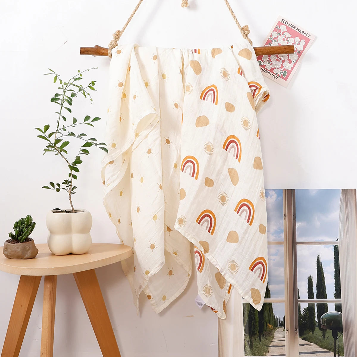 Couverture en tissu de mousseline pour bébé