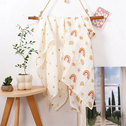 Couverture en tissu de mousseline pour bébé