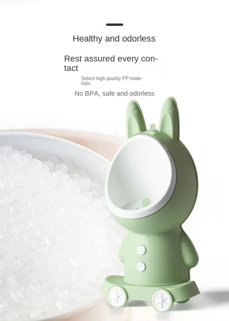 Pot de toilette vertical forme lapin pour bébé