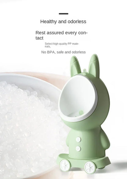 Pot de toilette vertical forme lapin pour bébé