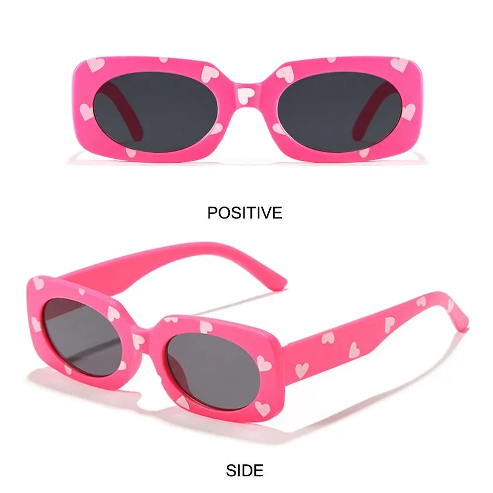 Lunettes de soleil à imprimé cœur pour enfants