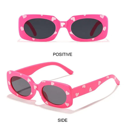 Lunettes de soleil à imprimé cœur pour enfants