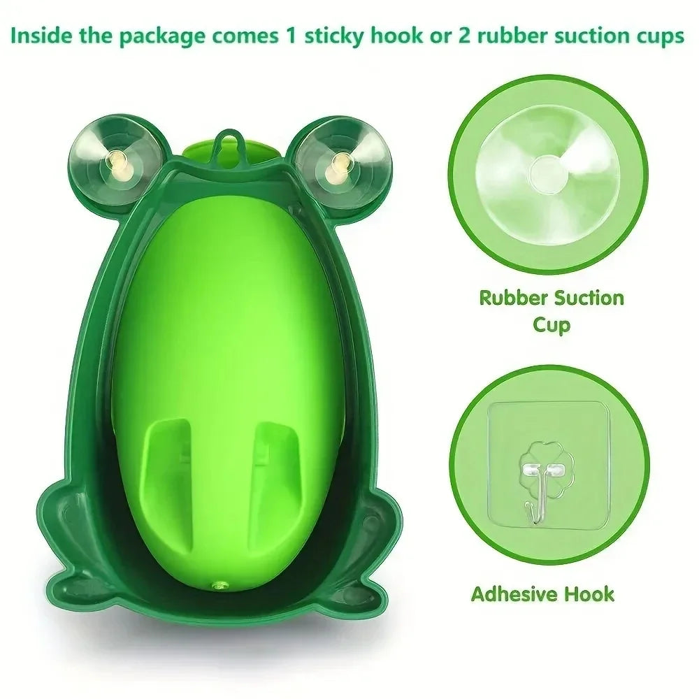 Urinoir vertical forme grenouille pour petit garçon