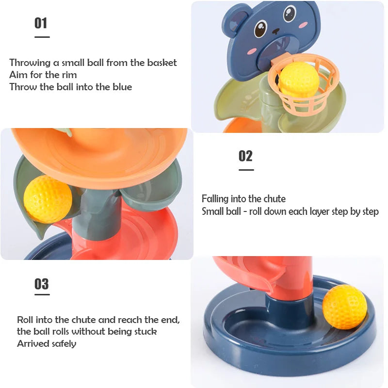 Jouet Montessori interactif pour bébé Roll Ball