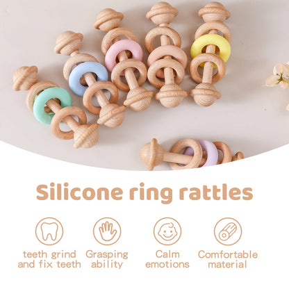 Hochet de dentition avec perles pour bébés