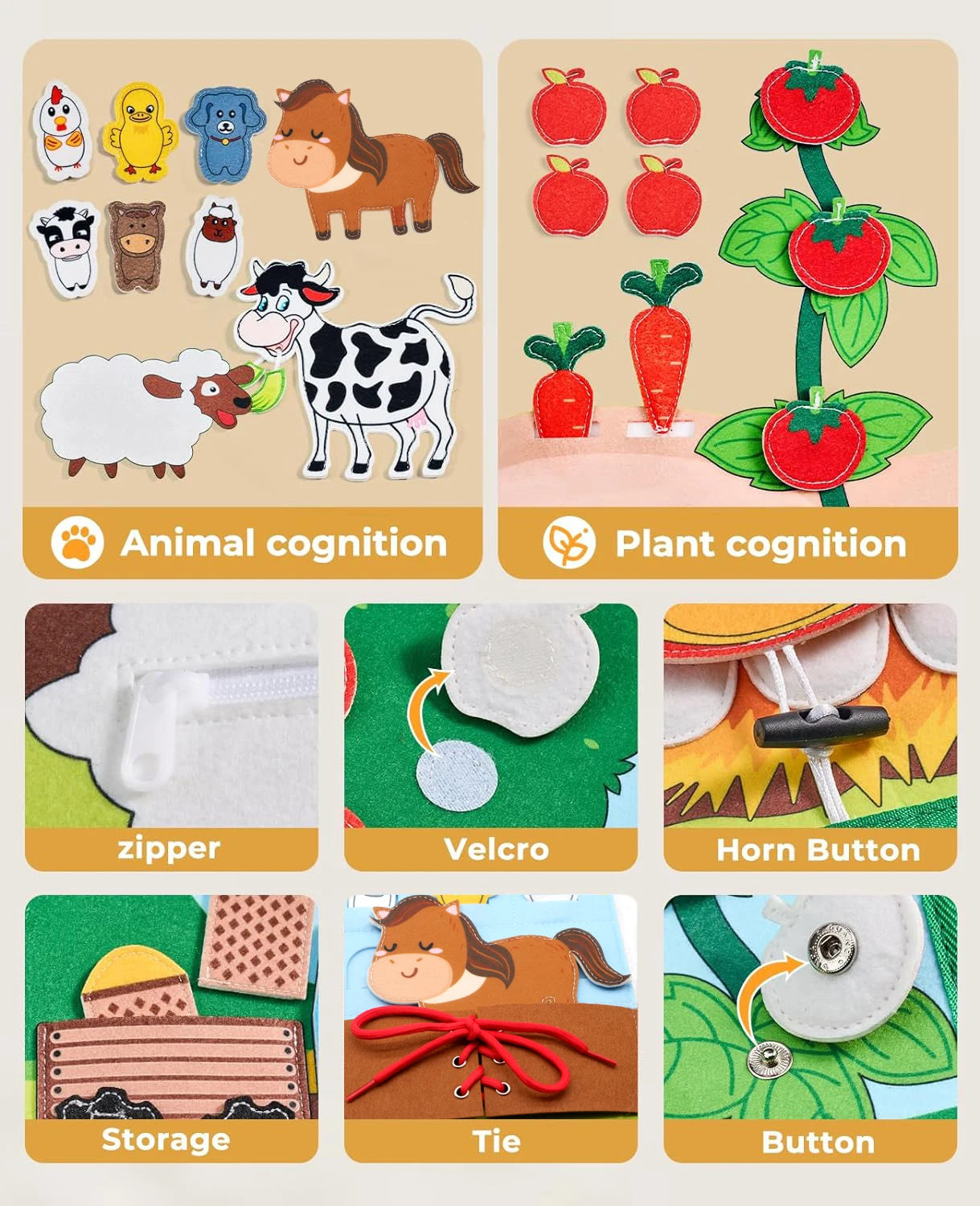 Livres d’éveil Montessori pour bébé