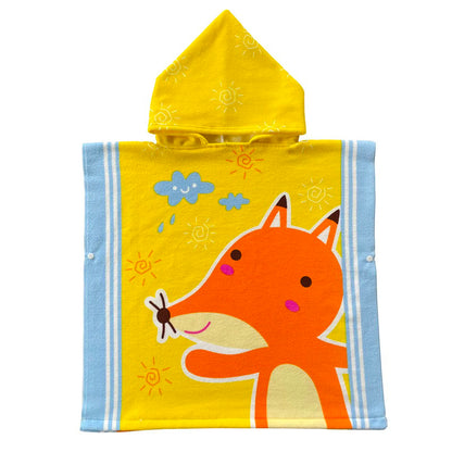 Cape de bain à capuche pour enfant
