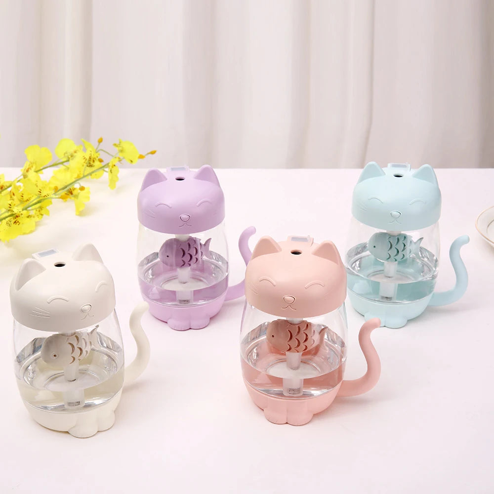 Humidificateur d’air en forme de chat