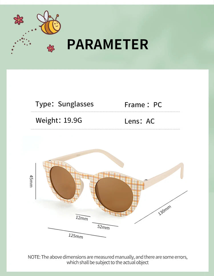 Lunette de soleil ronde pour enfants