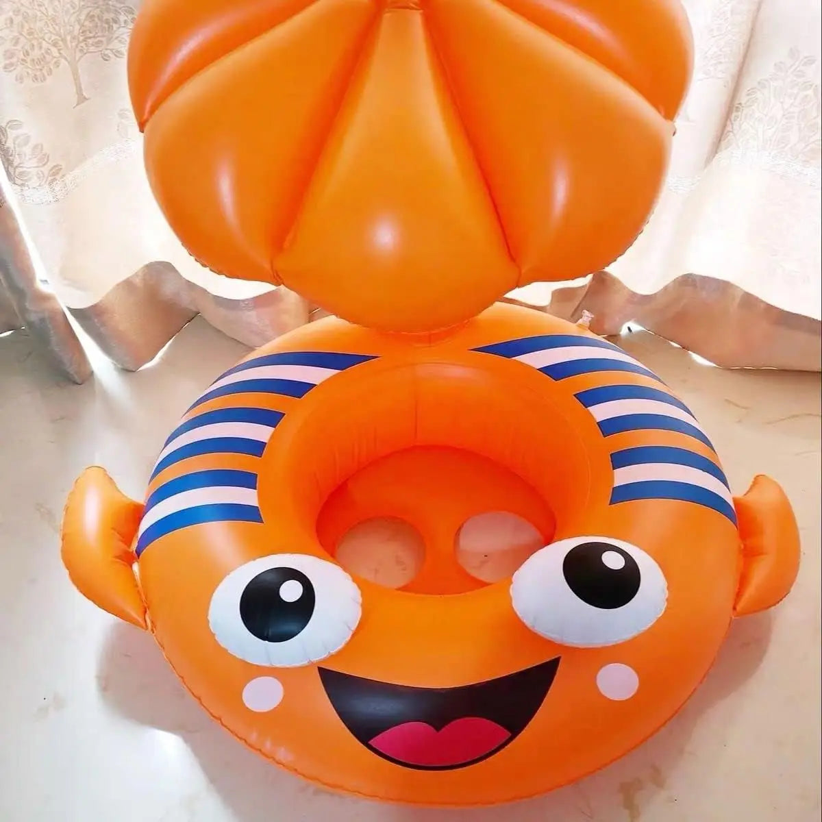 Anneau de natation pour bébé avec support entrejambe