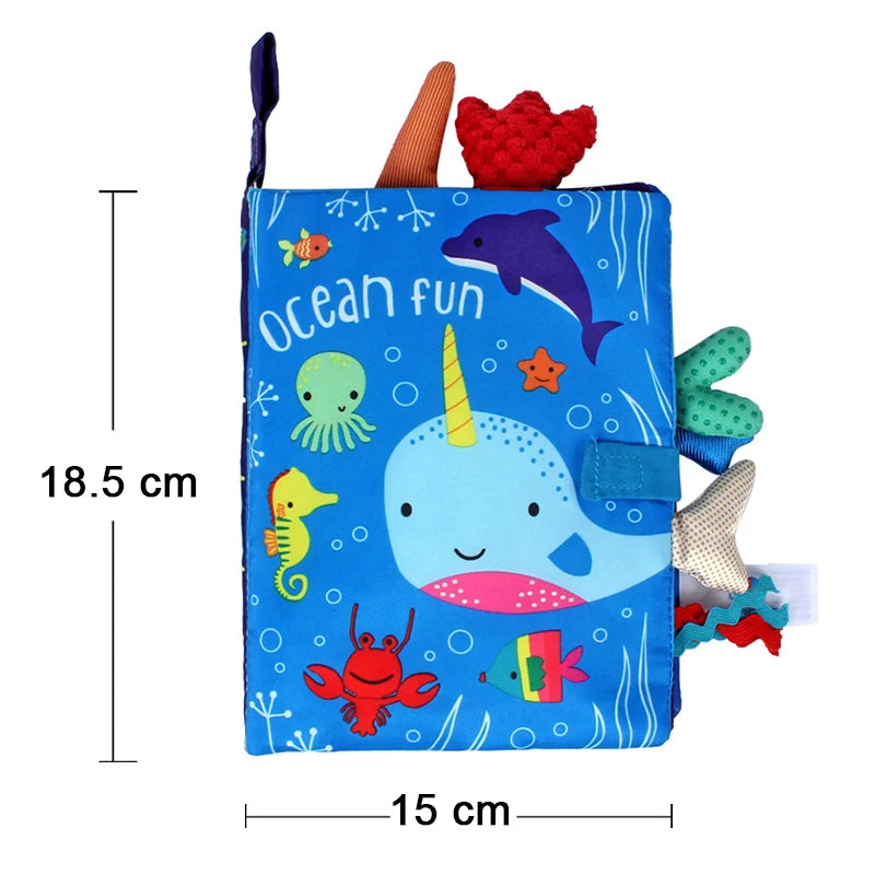 Livre en tissu doux et lavable pour bébé