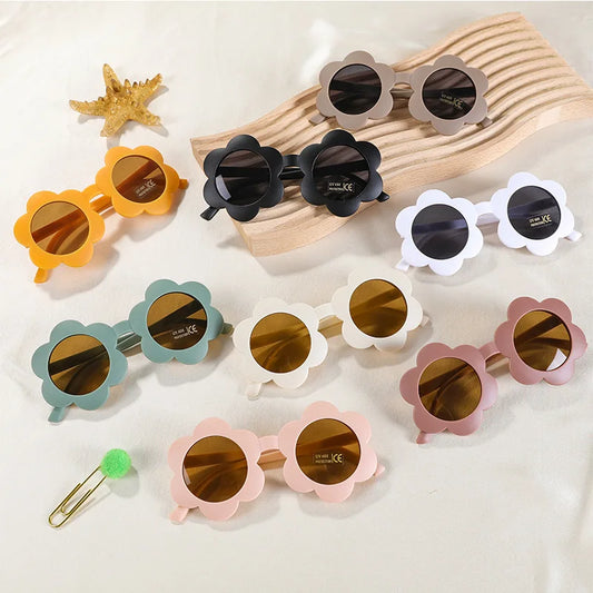 Lunettes de soleil pour bébé en forme de fleur