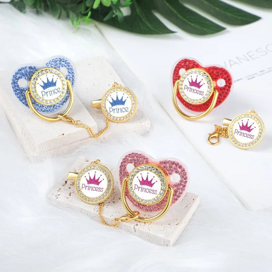 Sucette à motif de couronne pour bébé