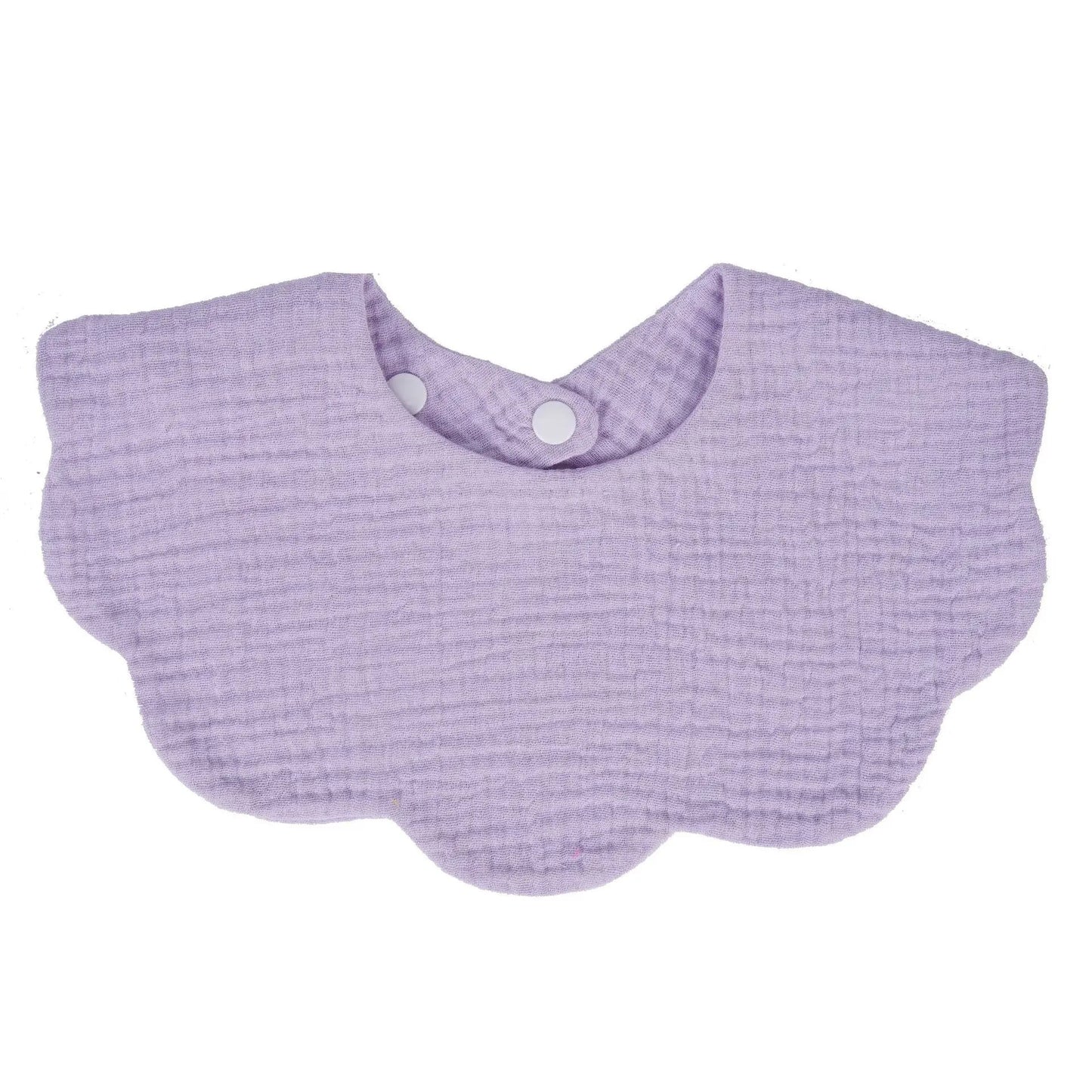 Bavoir en coton en forme de fleur pour bébé
