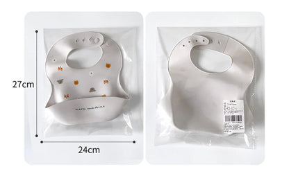 Bavoir en silicone réglable pour bébés