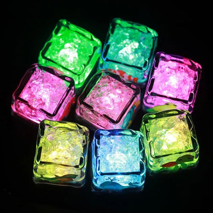 Lot de 6 ou 12 pièces de jouets de bain cubes lumineux