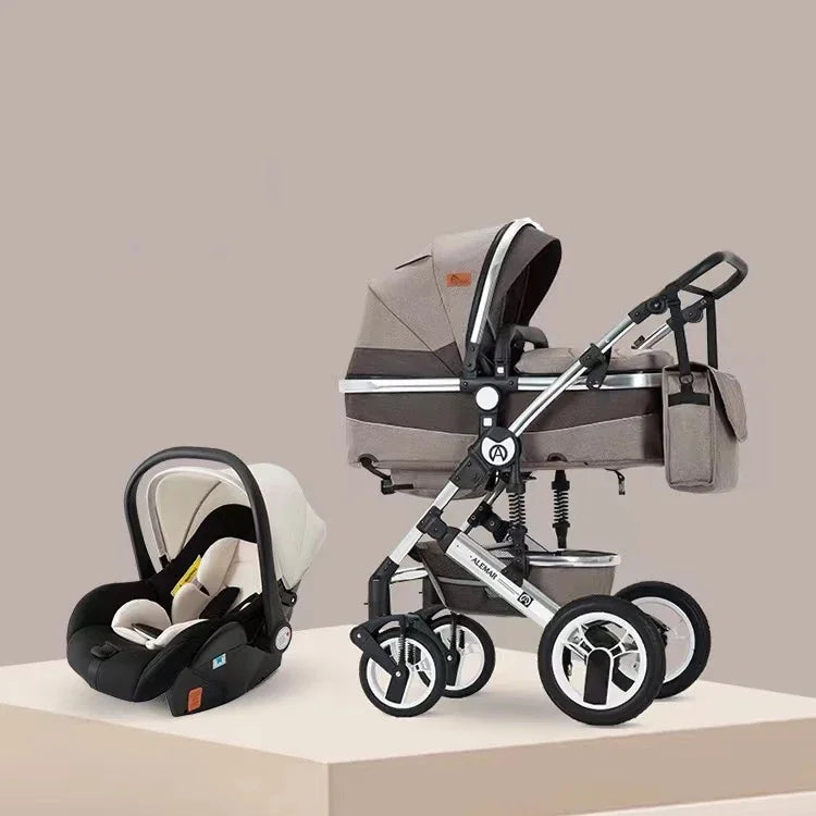 Poussette 3-en-1 moderne pour bébé