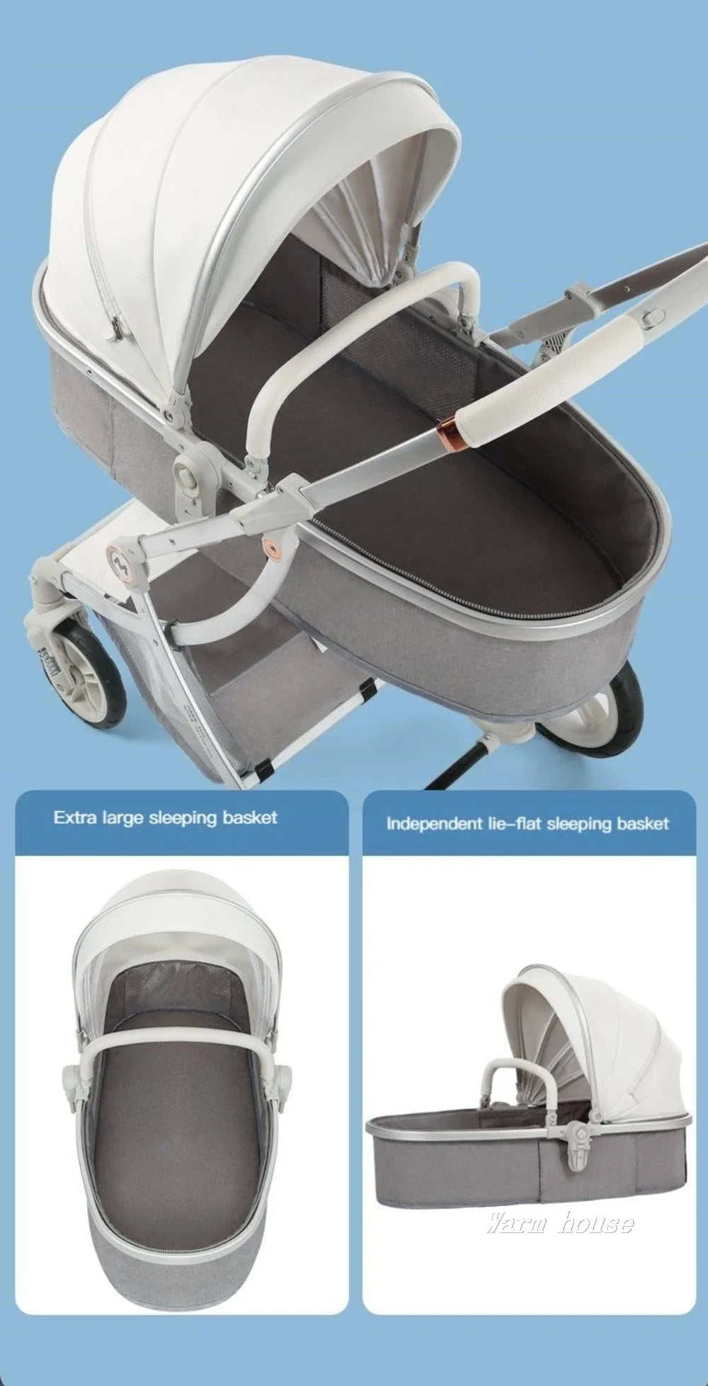 Poussette Portable 3 en 1 pour bébé