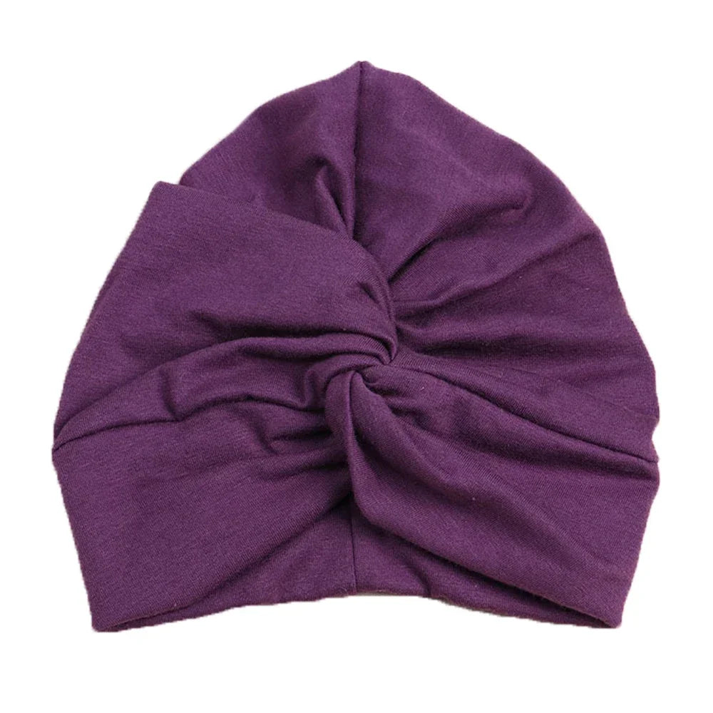 Turban en coton torsadé et noué pour bébé