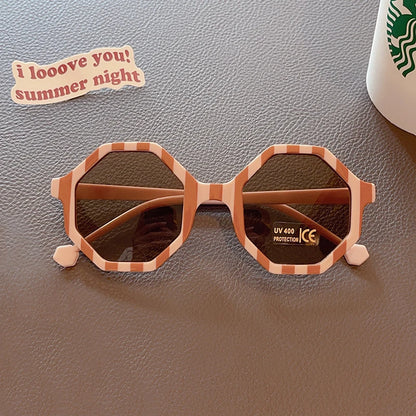 Lunettes de soleil en forme de mignon polygone pour enfants