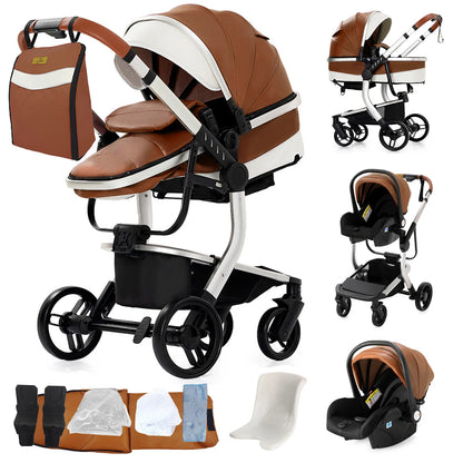 Poussette de paysage haute pliable