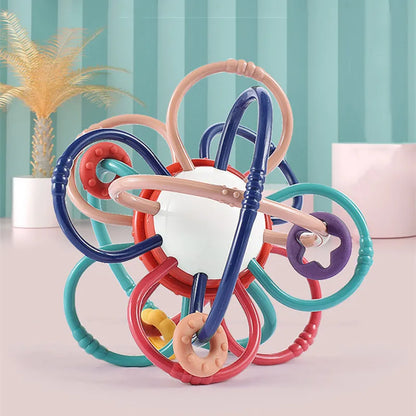 Hochet en caoutchouc souple pour bébé
