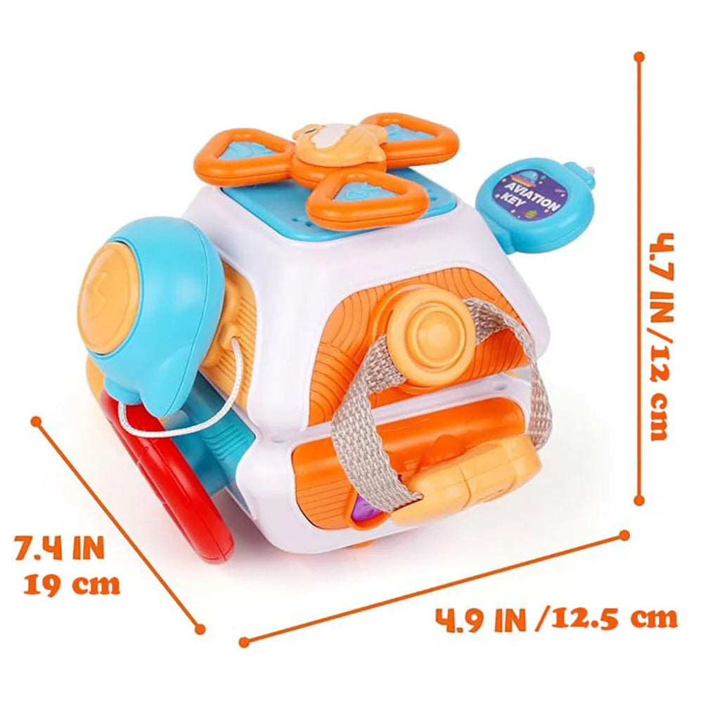 Jouet montessori sensoriel hexagone pour bébé