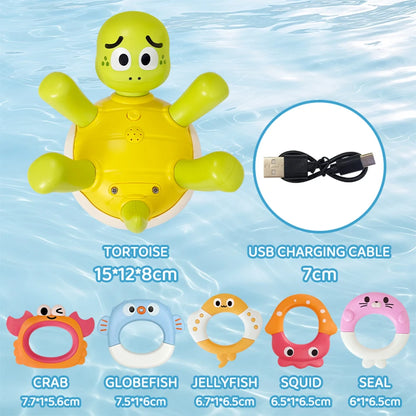 Jouet de bain pour bébé en forme de tortue