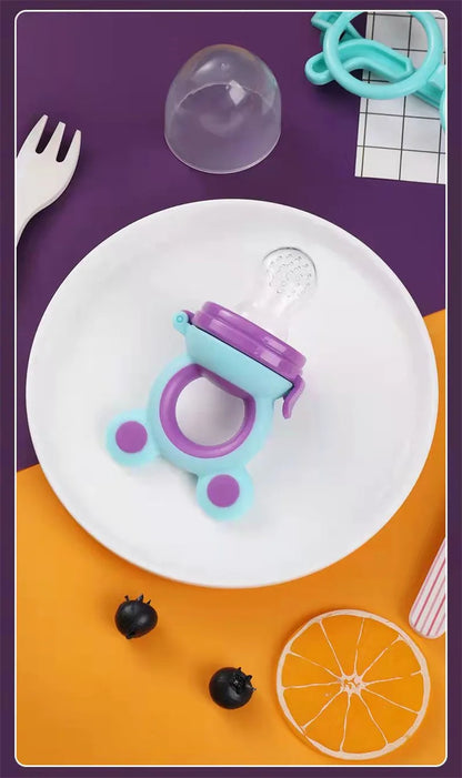 Tétine de dentition en silicone avec surfaces texturées