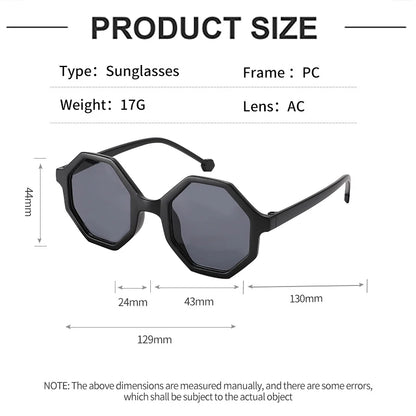 Lunettes de soleil en forme de mignon polygone pour enfants