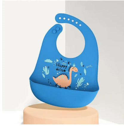 Bavoir attrape-miette à motif de dinosaure pour bébé