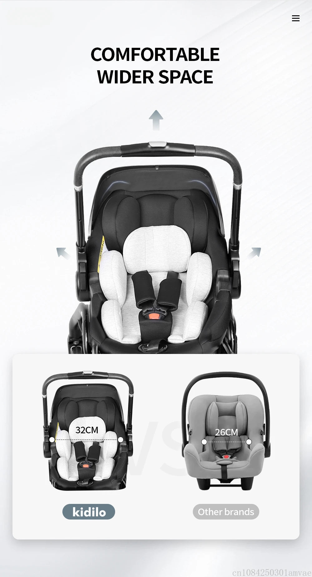 Poussette bébé 3 en 1, siège auto pour enfants, poussette pour nouveau-né, portable, légère