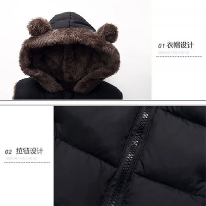 Gilet épais à capuche pour enfant