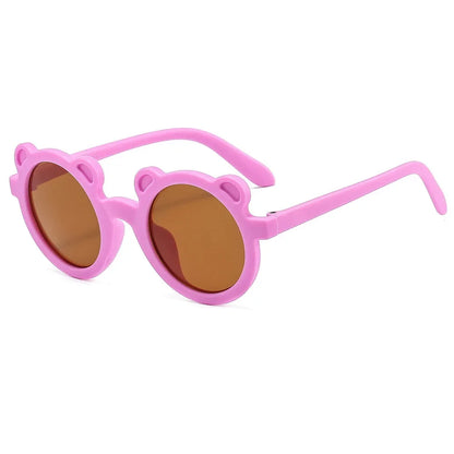 Lunette de soleil bébé ronde en forme d’ours