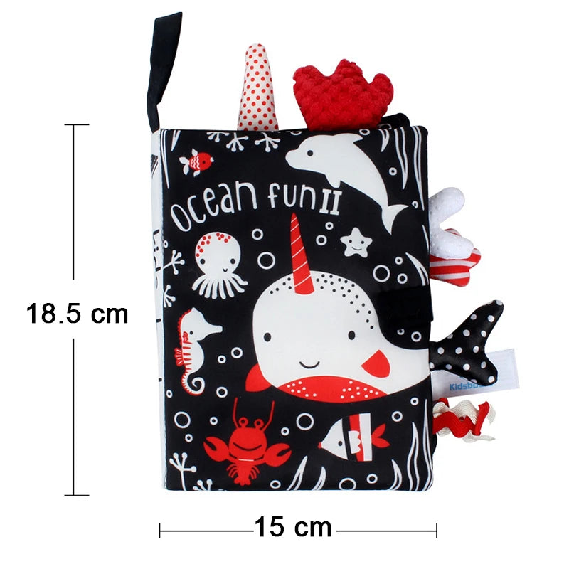 Livre en tissu doux et lavable pour bébé