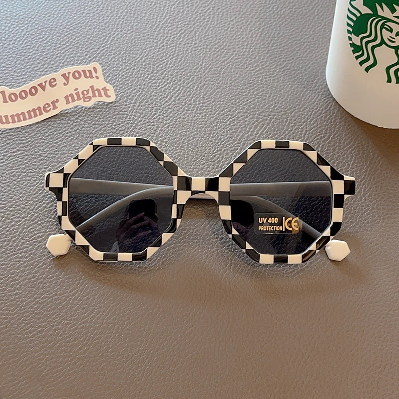 Lunettes de soleil en forme de mignon polygone pour enfants