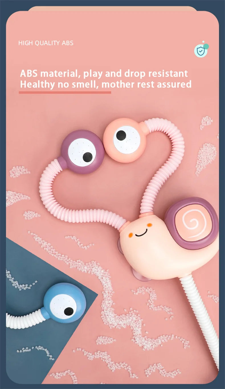 Jouet de bain pour bébé en forme d’escargot