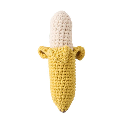 Hochet en bois avec anneau de dentition pour bébé